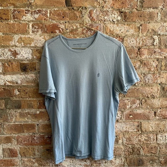 John Varvatos - Distressed Tee - Light Blue - Picture 1 of 3